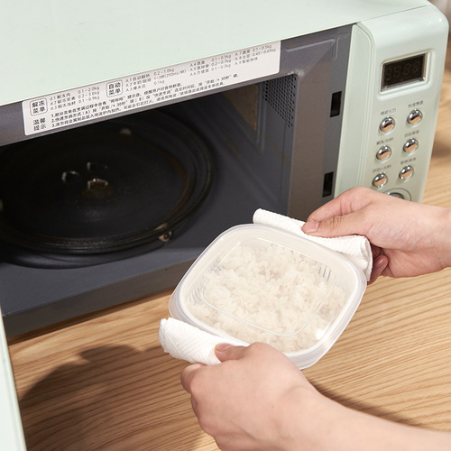 Kitchen rice lunch box, microwave heated lunch box, refrigerator freezer crisper, rice portioning box, quantitative box