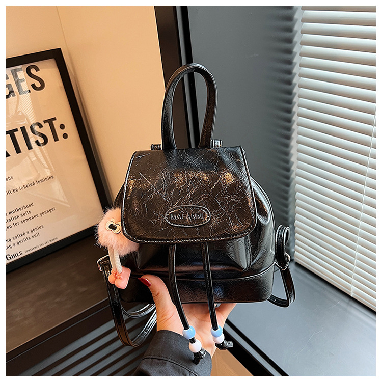Stylish Pleated Women's Mini Backpack Japanese Korean Style Bag_voghion.com