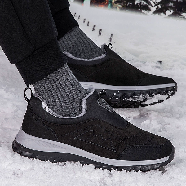 Keep warm demi-season winter footwear, walking shoes, for middle age