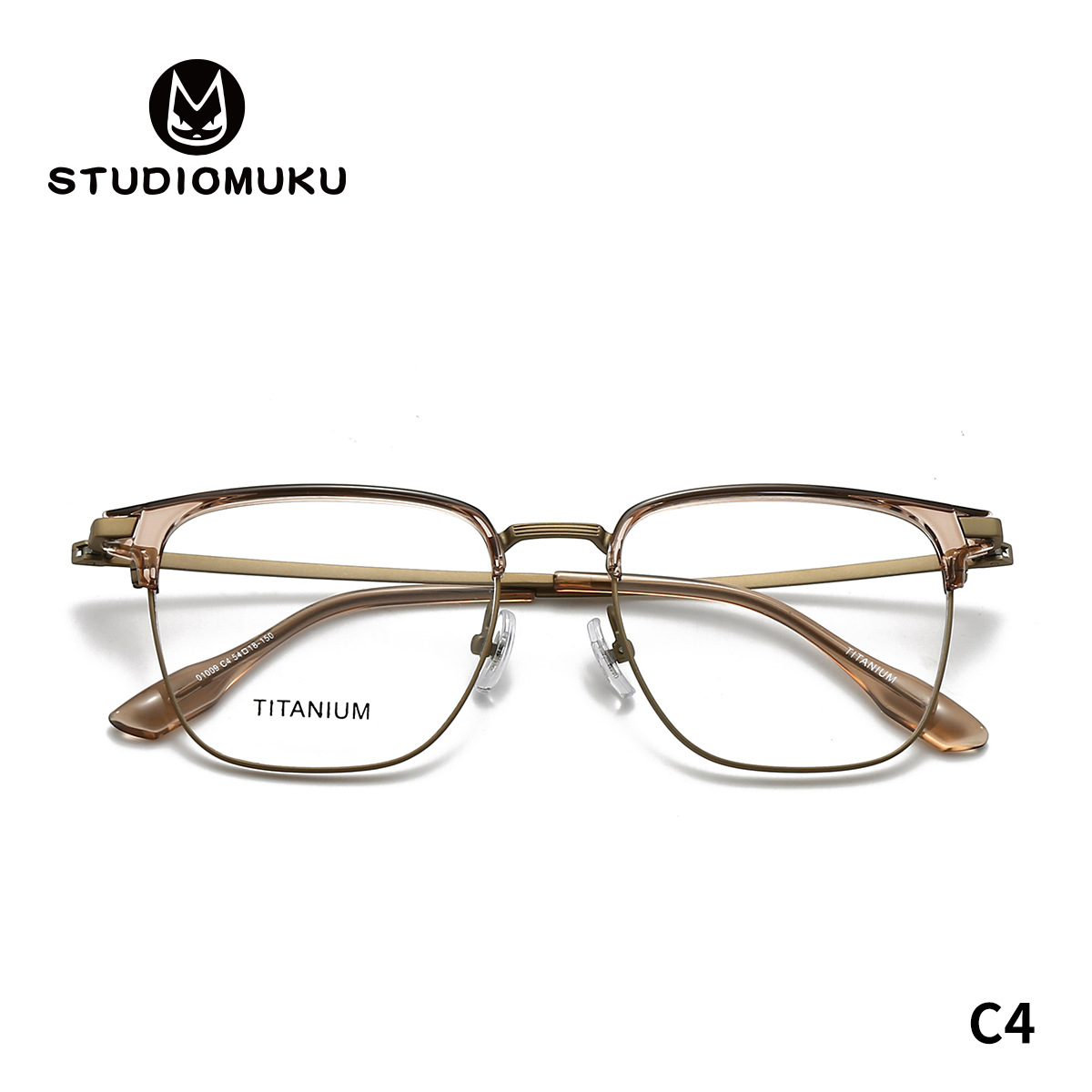 El deportista STUDIOMUKU puede perder un par de cejas cuadradas, montura de gafas, montura de medio marco
