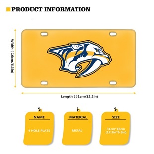 Amazon Aluminum Alloy License Plate Nhl Nashville Predators Car Tail Universal License Plate Holder Minimum Order One Piece