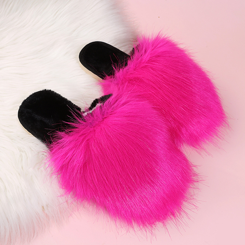 Imitation Fox Fur Thermal Slipper NSKJX104858