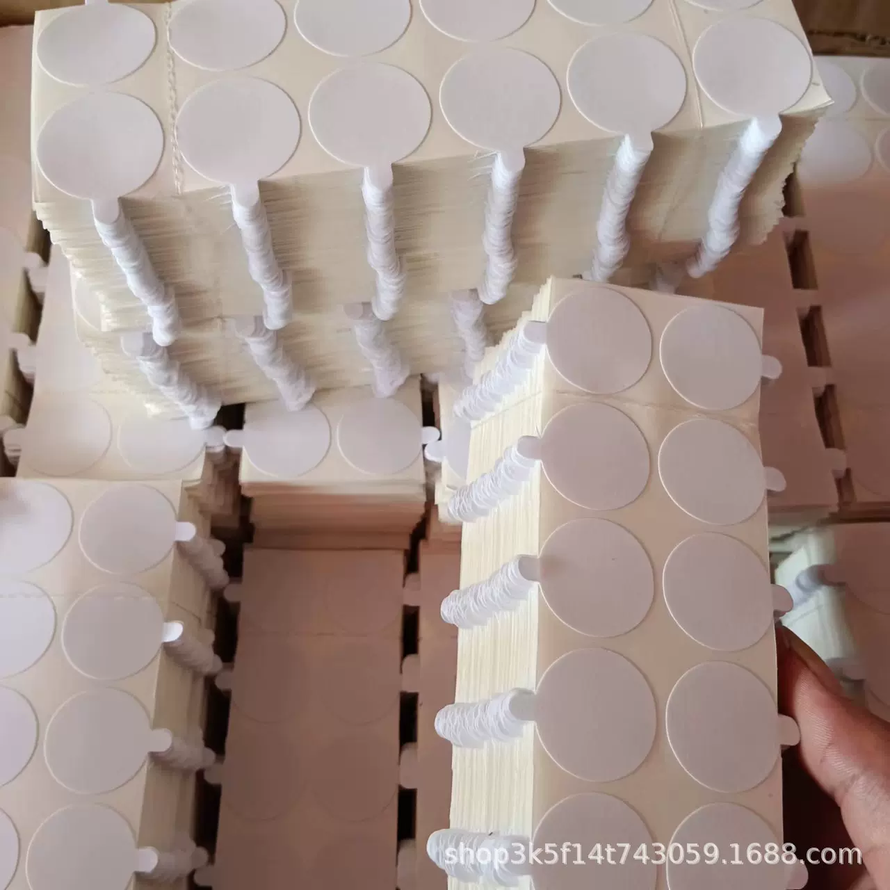 火漆印章贴纸   火漆币双面胶  带小耳朵圆形   火漆蜡标贴印章黏