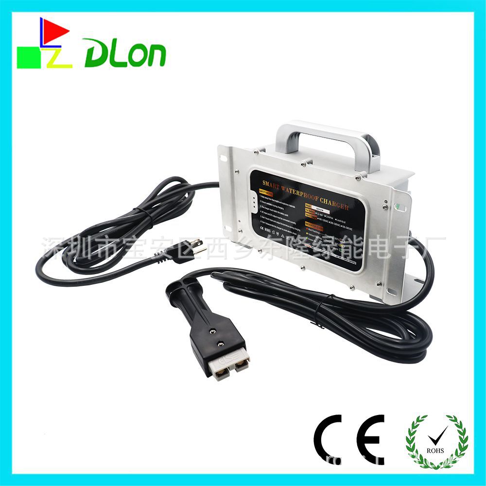 亚马逊热卖高尔夫球车防水充电器43.8V20A安德森带SB50美规110V