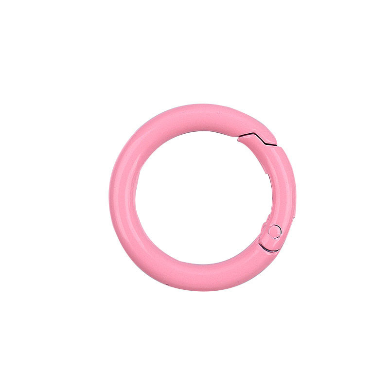 Stock 23mm 5 puntos bobina de aleación de zinc color buckle abierto anillo bolsas accesorios de hardware joyería colgar