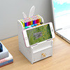 Cute fashionable stationery for elementary school students, pens holder for boxes, storage box