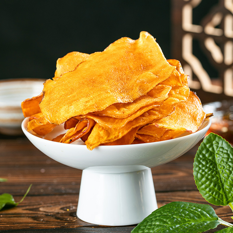Crispy Sweet Potato Chips, Non-Carbonized Original Flavor Sweet Potato Crisps, Fried Sweet Potato Dried Noodles, Farmhouse Specialty Snacks