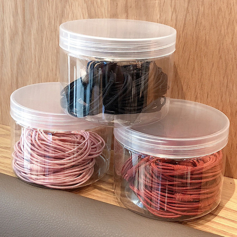 Banda de goma banda de pelo cuerda de pelo banda de goma básica alta elástica durable simple diadema en caja headwear para las mujeres no duele el cabello