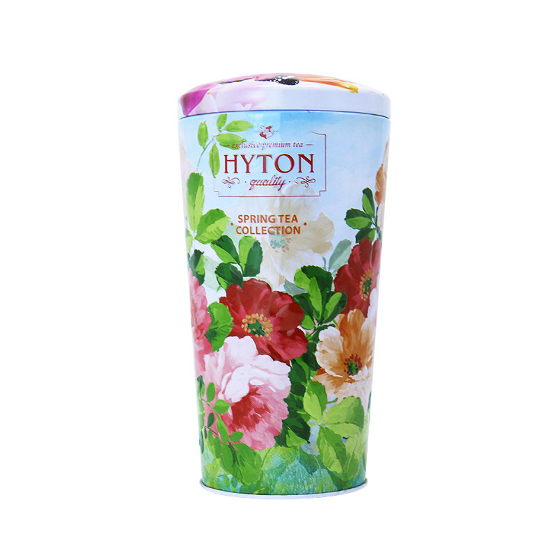 圆形马口铁罐花茶咖啡罐 异形茶叶罐通用包装 圣诞铁罐金属包装罐