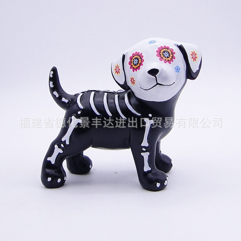 国境を越えたハロウィーン樹脂工芸品鬼節装飾品かわいい大サイズの子猫犬が亡霊節プレゼントを飾っている|undefined