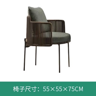 Balcón al aire libre patio jardín comedor silla Silla de ratán al aire libre B & B al aire libre mesa y silla cafetería bar al aire libre