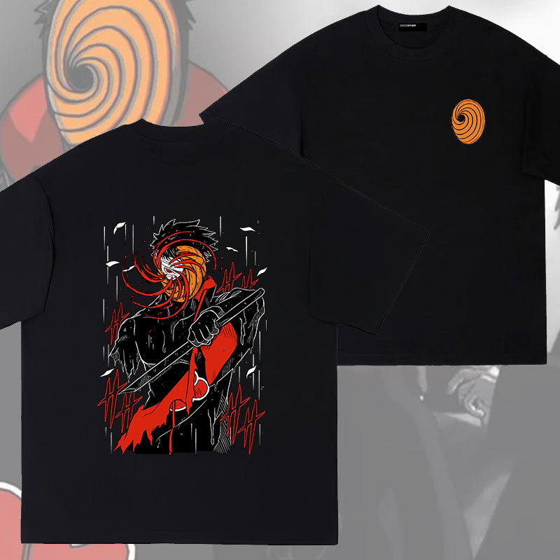 Naruto Akatsuki Organization Space Jade Long-Staple Cotton Pure Cotton Short-Sleeve T-Shirt Summer Anime Half-Sleeve Clothing Naruto Akatsuki Organization Space Jade Long-Staple Cotton Pure Cotton Short-Sleeve T-Shirt Summer Anime Half-Sleeve Clothing