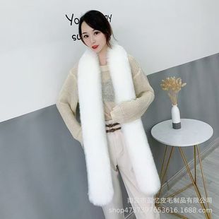 Winter long scarf, double-sided keep warm cloak, velvet collar
