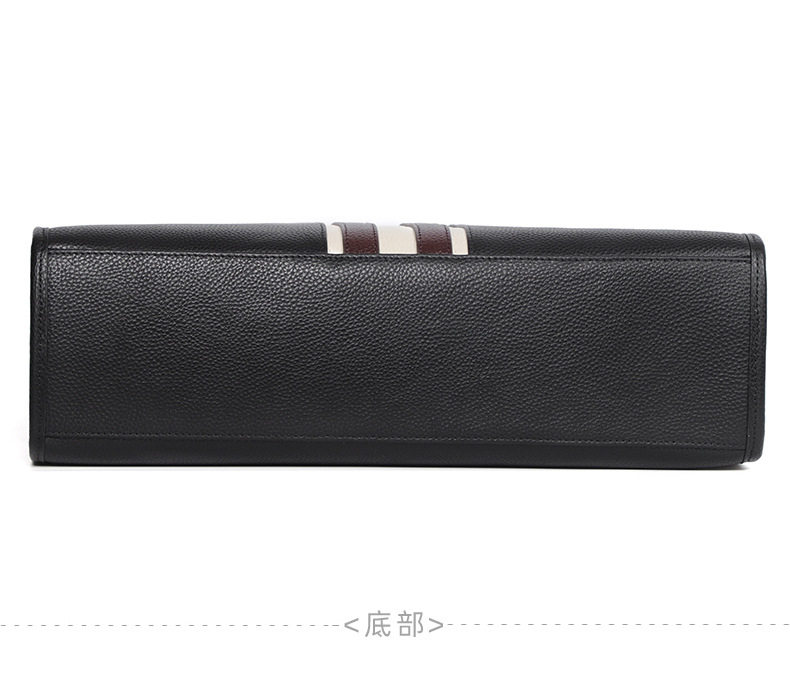 Túi xách tay nam da bò thật đựng laptop 15,6 inch kiểu công văn, 40×13×29 cm — Lớp lót nỉ cao cấp màu đen chi tiết 17