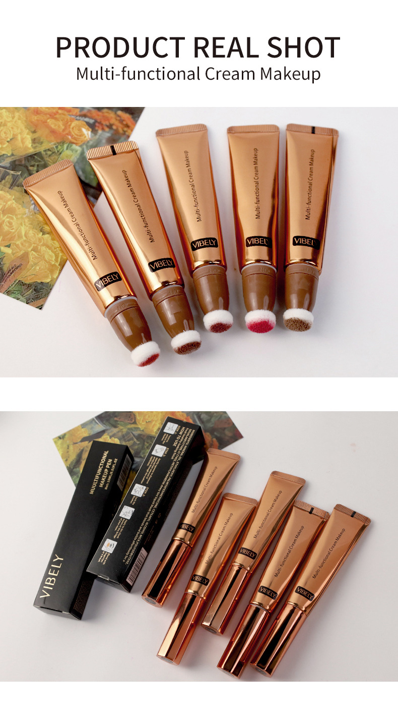 VIBELY Multi-functional Highlighter Contour Brightening Shadow Stick Waterproof Blush Stick Three-dimensional Nose Shadow Cross-border Makeup undefined