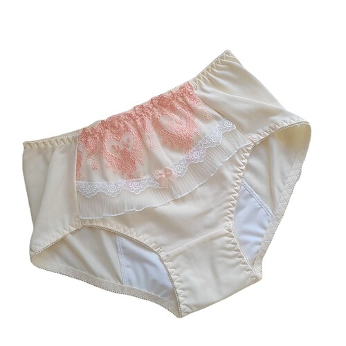 Factory straight hair Japanese pure cotton mid-waist menstrual period day and night leak-proof menstrual pants women's underwear