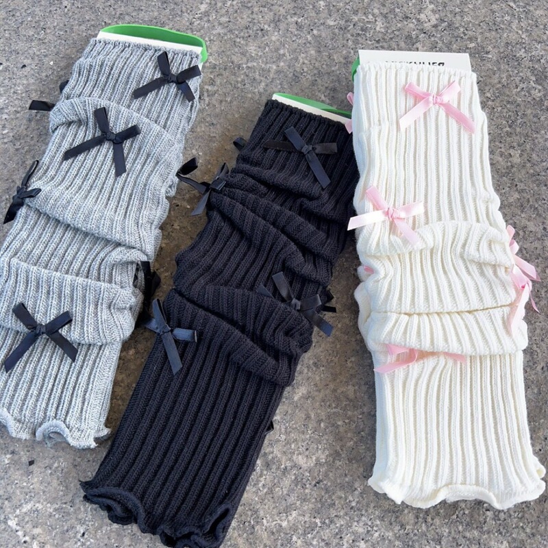 Weixi 2024 Autumn and Winter New Ballet Style Bow Leg Set Lolita Women's Stocking INS Socks 2706