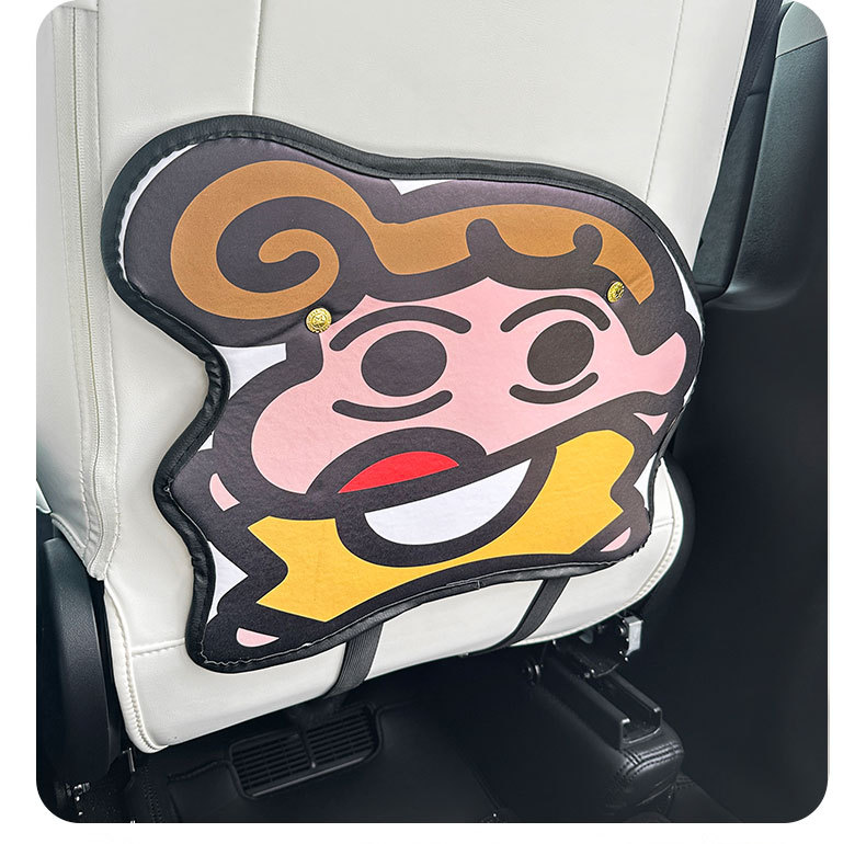 Cute Kwai Cartoon Cute Car Seat Back Anti-kick Pad Simple and Comfortable Dirt-resistant Storage Bag Anti-kick Pad Anti-dirty Pad