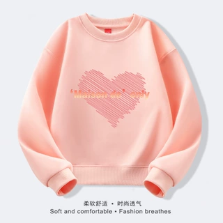 厂家批发童装卫衣320g重磅儿童长袖上衣甜美可爱小女孩春秋新款潮