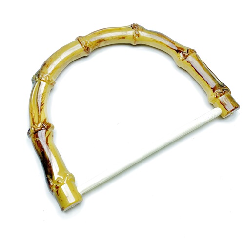 Factory direct supply of hand-woven bag straps, crossbar bamboo joints handles, luggage bags plastic handles, hand grips 