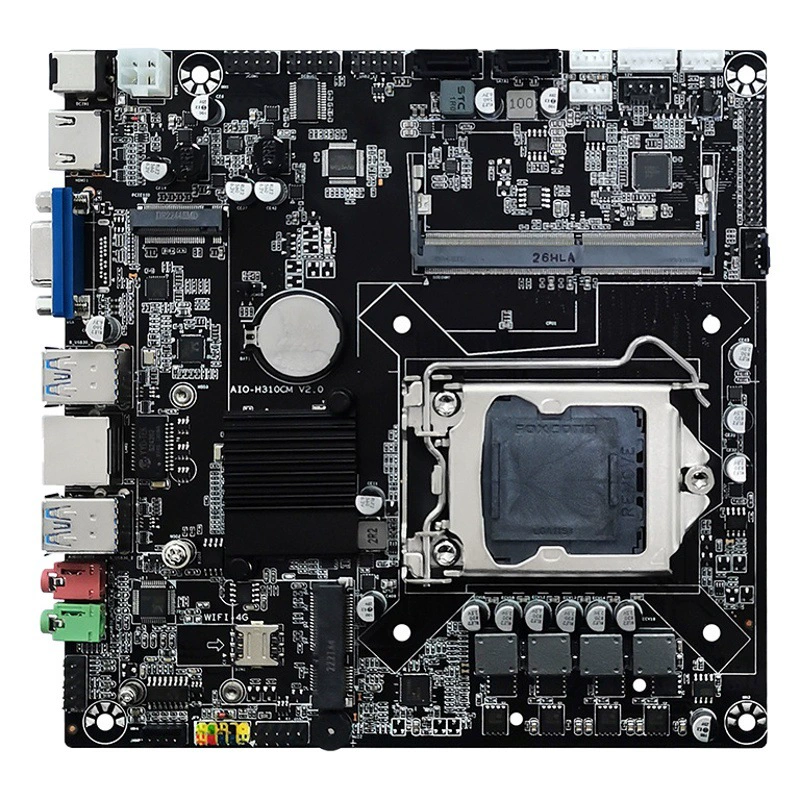 Совершенно новая материнская плата H310 1151-pin, 12-19В, «всё в одном», с памятью D4 и поддержкой M.2, совместимая с процессорами 6-9 поколения