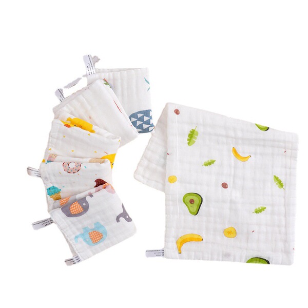 cotton gauze baby hygiene product for face washing