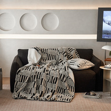 2025新款云貂绒色织提花双层毯-场景二 150*200 素影织梦-白