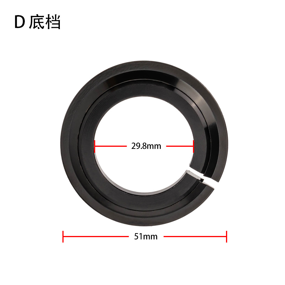 Juego de cuencos de bicicleta ZTTO, tubo cónico de resistencia inferior, cuenco de cabeza de bicicleta de montaña de resistencia inferior, horquilla abierta, marcha inferior