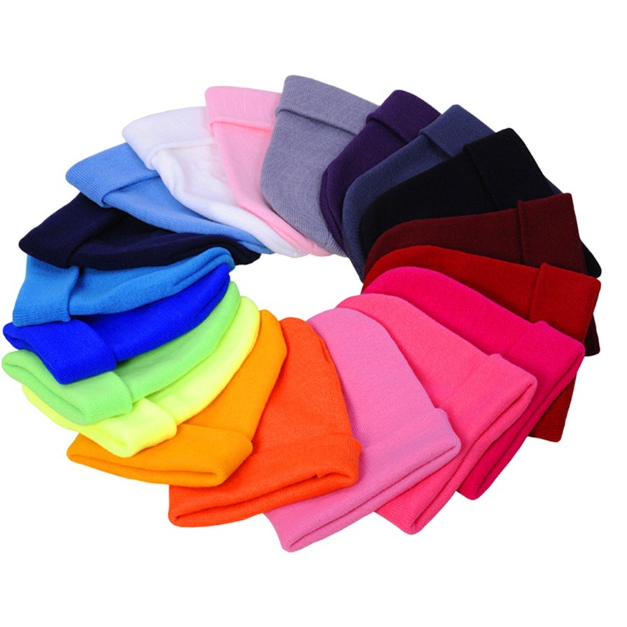 K-Style of Autumn and Winter Classic Fluorescent Color Thread Hat for Men and Women, Knitted Hat Gd Hip-Hop Woolen Hat, Pullover Hat