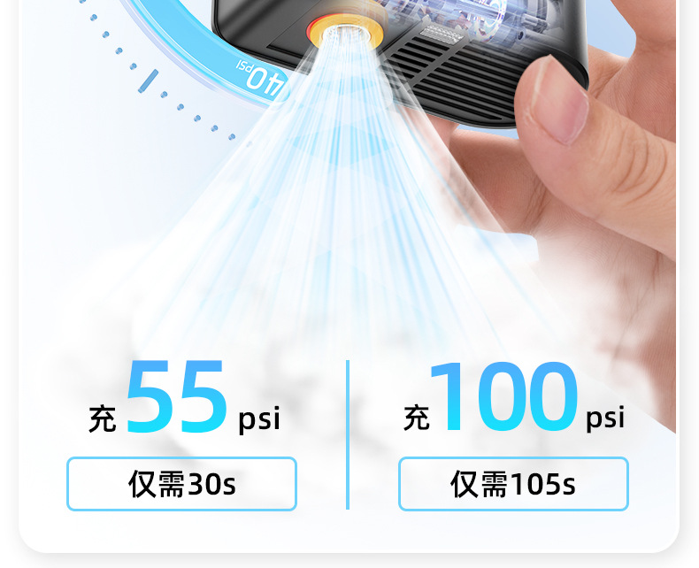 Woxin Self-Developed Ultra-Mini Air Pump for Mountain and Road Bicycles, Cycling Ai Smart Portable Electric Pump