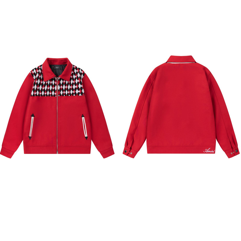 Versión correcta JBAMIRI hueso bordado impresión piloto chaqueta casual de los hombres y las mujeres uniforme béisbol invierno