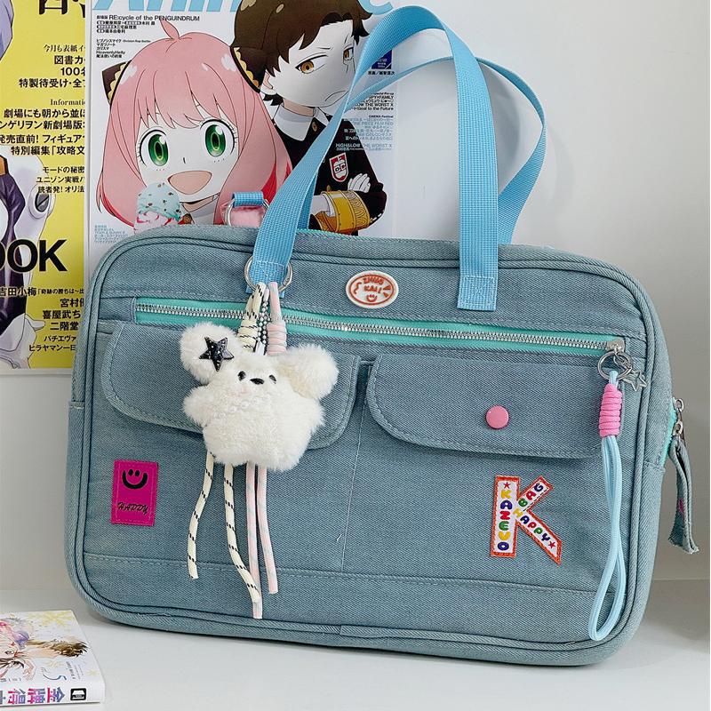 Cross-Border New Fashion Trend Denim Computer Bag Personalized Versatile Niche Design Portable Notebook Shoulder Bag