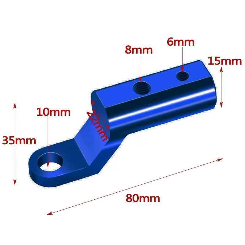 Motorcycle phone holder modification extension rod electric vehicle decorative accessory motorcycle delivery vehicle mirror mount bracket rod