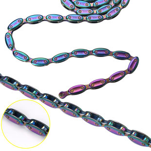 Genuine XRTC Dead Flying Gear Colorful Rainbow Olive Chain Torpedo Chain Single Speed ​​Bicycle Chain