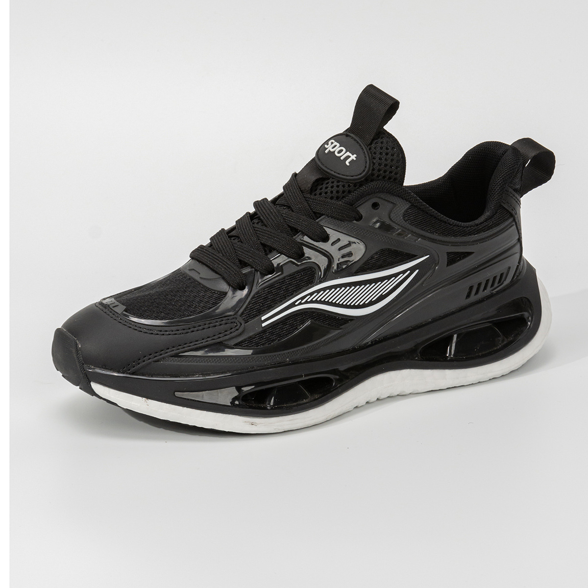 Nuevos zapatos casuales deportivos de primavera y verano, malla, transpirable, suela suave, zapatos para correr de todo fósforo, absorción de impactos, suela de palomitas de maíz súper suave e impermeable