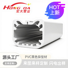 源头厂家pvc黑色挤出塑料型材塑胶管来图来样非标加工定制异型