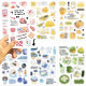8 cartoon salt collage series stickers decorative mobile phone case flat skateboard waterproof original non-infringement stickers