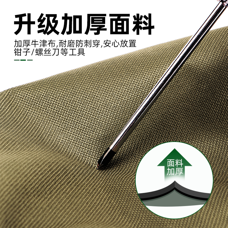 Kit de herramientas lienzo grueso fuerte paquete de piezas duraderas multifuncional bolsa eléctrica de reparación de tela de oxford pequeña bolsa de almacenamiento