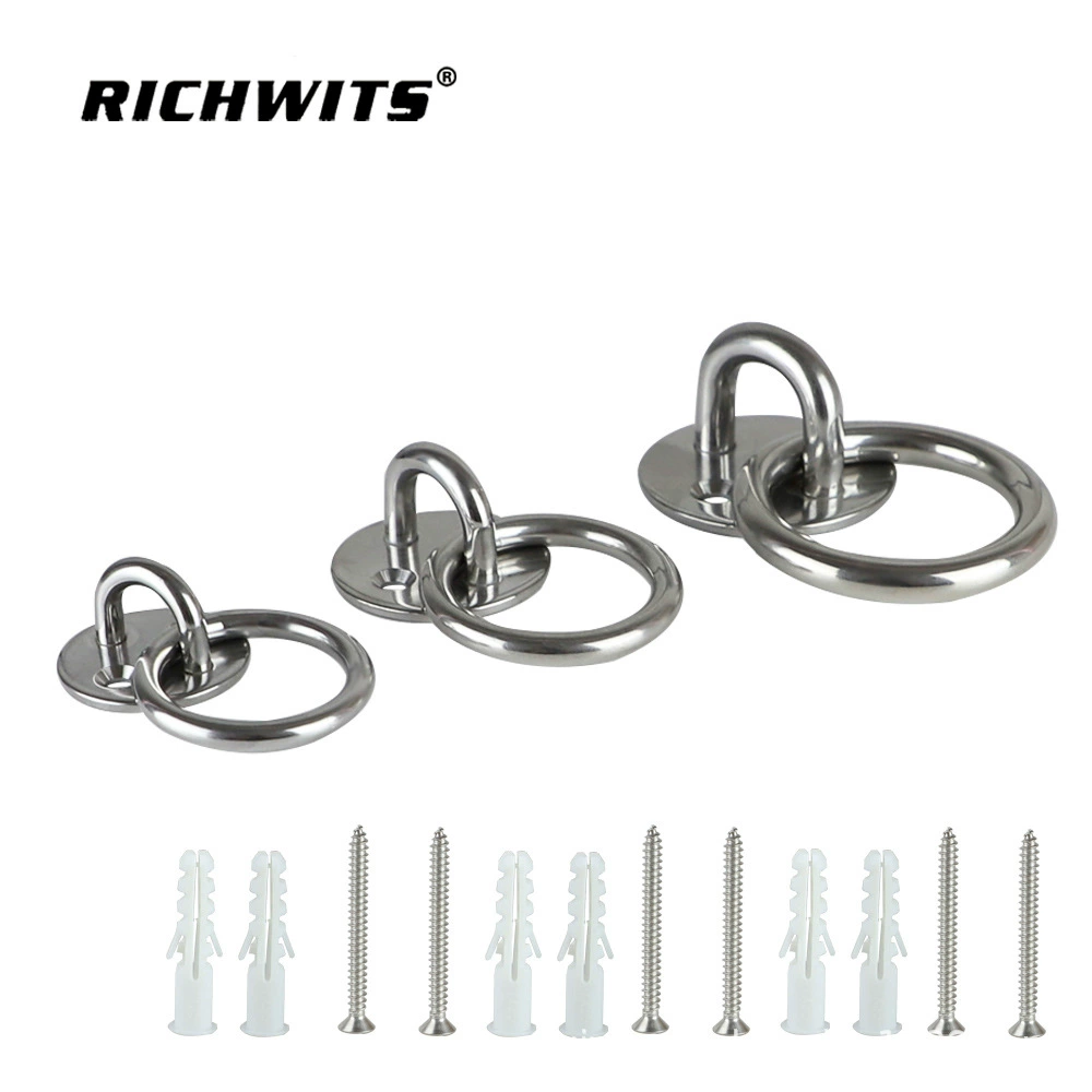 Гамак подвесной фиксированная пластина аксессуары для поворотных крючков трансграничные на складе морская фурнитура из нержавеющей стали круглая дверная пряжка