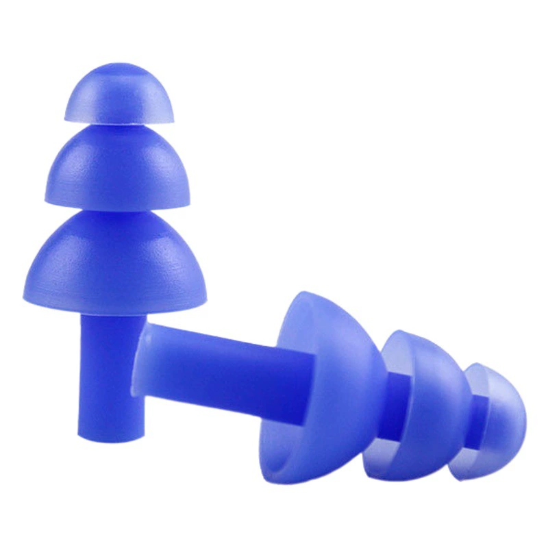 Силиконовые беруши трехслойные беруши для плавания Рождественская елка трехслойные водонепроницаемые звуконепроницаемые беруши для печати логотип беруши оптом