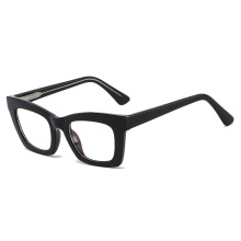 眼镜框女士欧美仿板材个性配镜平光镜质感拼色CP插芯外贸现货2016