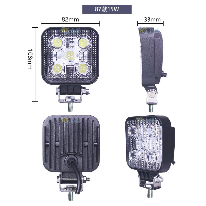 Lámpara led super brillante camión de inundación de inundación luz de excavadora luz super brillante lâmpada de tenedor luz de luz delantera del automóvil