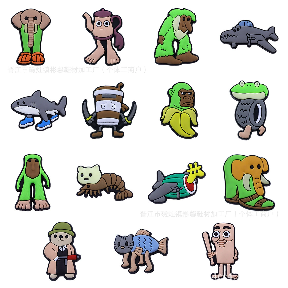 съемные аксессуары для обуви с героями мультфильмов, декоративные пряжки на верхней части, парусиновая обувь, белые декоративные пряжки для шнурков из мягкой резины из ПВХ