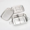 304 lunch box 1.5L double layer + partition