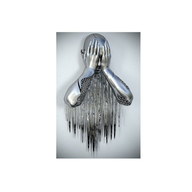 跨境速卖通 亚马逊 TEMU金属人物情侣雕像艺术装饰画客厅餐厅挂画|undefined