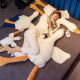 Big White Goose Pillow Plush Toy Sleeping Goose Doll Girl Bed Sleeping Doll Goose Factory Wholesale