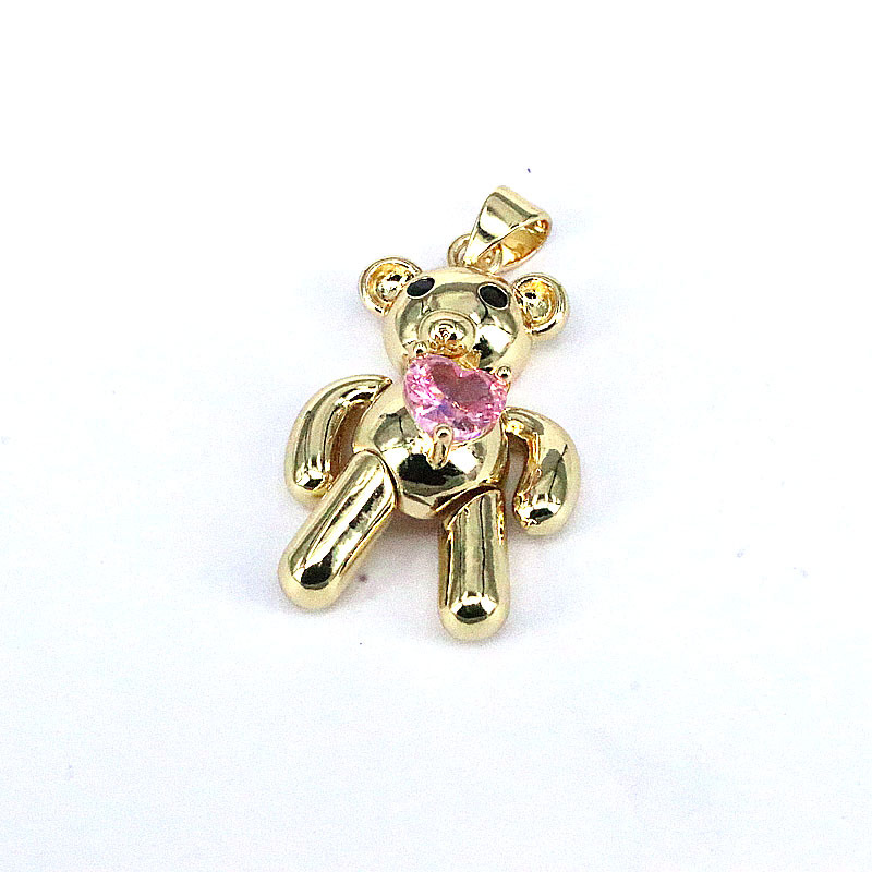 1 Pièce Mignon Ours Alliage Placage Incruster Pendentif Bijoux Accessoires display picture 3