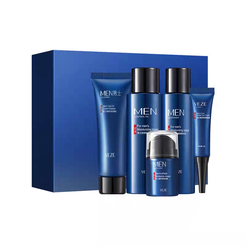 Set de cinco piezas azul