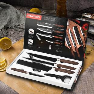 With a forged pattern knife stainless steel, set, storage system
