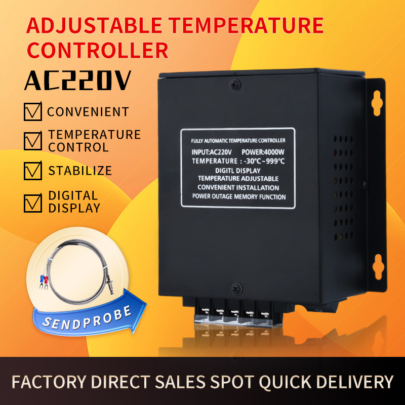 220V temperature controller oven heating thermostat with digital display breeding constant temperature heating heating wire cooler